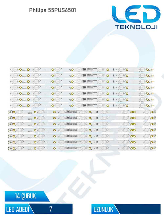 Philips 55PUS6501  14 Parca 55 inc Tv Led Bar