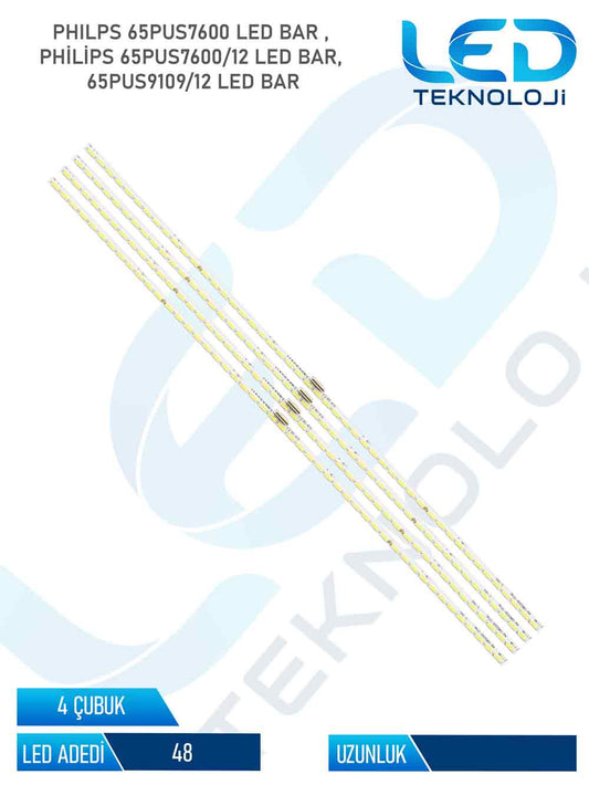 Philips 65PUS7600 Tv Led Bar 4 Parca 65 inc