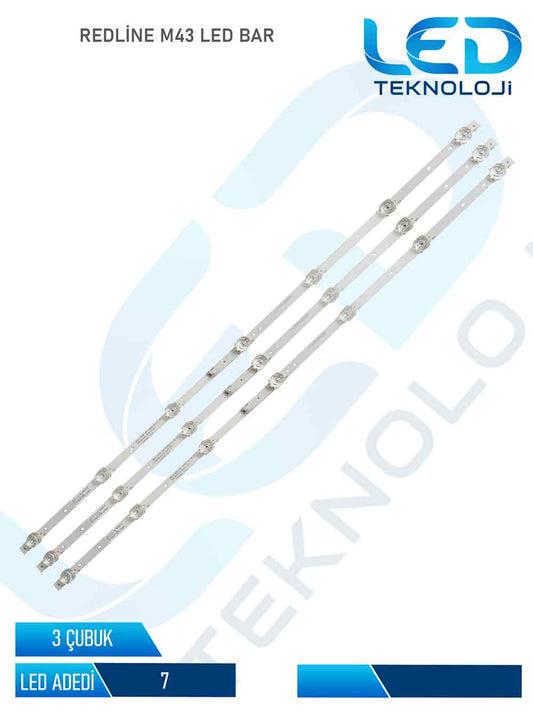 REDLINE M43 LED BAR Led Bar 3 Parca 43 inc