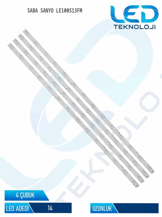 SABA SANYO LE100S13FM Tv Led Bar 4 Parca 39 inc