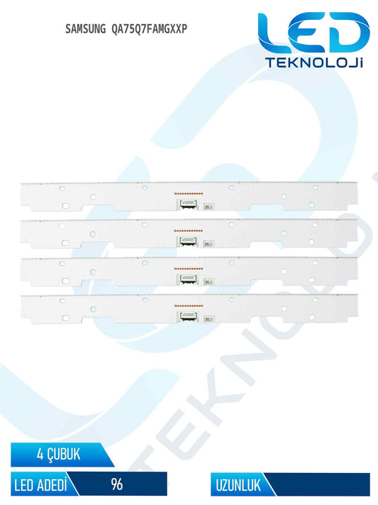 Samsung QA75Q7FAMGXXP 75'' 4 Parça Tv Led Bar