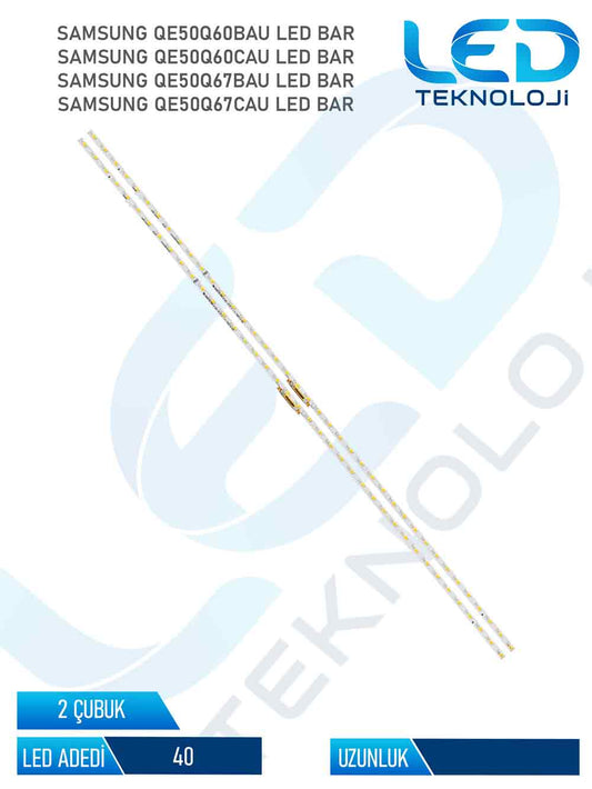 Samsung QE50Q60BAU Tv Led Bar 2 Parca 50 inc