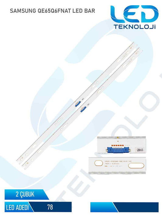 SAMSUNG QE65Q6FNAT Led Bar 2 Parca 65 inc