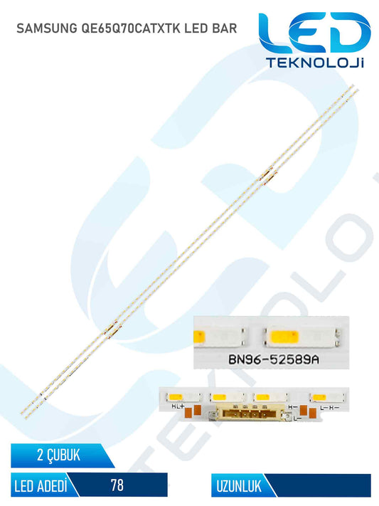 Samsung QE65Q70CATXTK 2 Parça 65 inc Tv Led Bar
