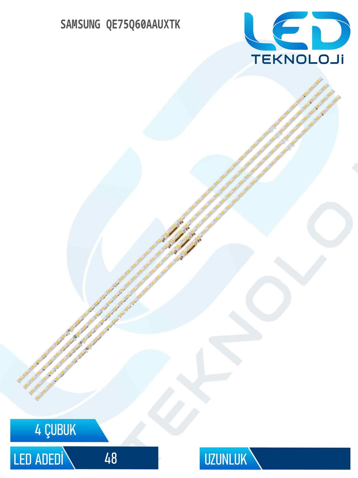 Samsung QE75Q60AAUXTK 75'' 4 Parça Tv Led Bar
