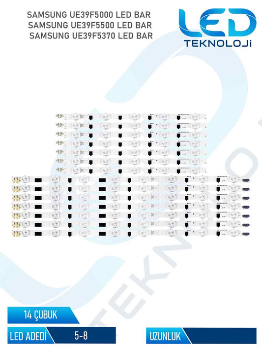 Samsung UE39F5000 Tv Led Bar 14 Parca 39 inc