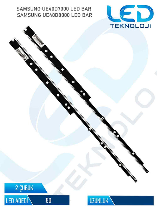 SAMSUNG UE40D7000 Tv Led Bar 2 Parca 40 inc