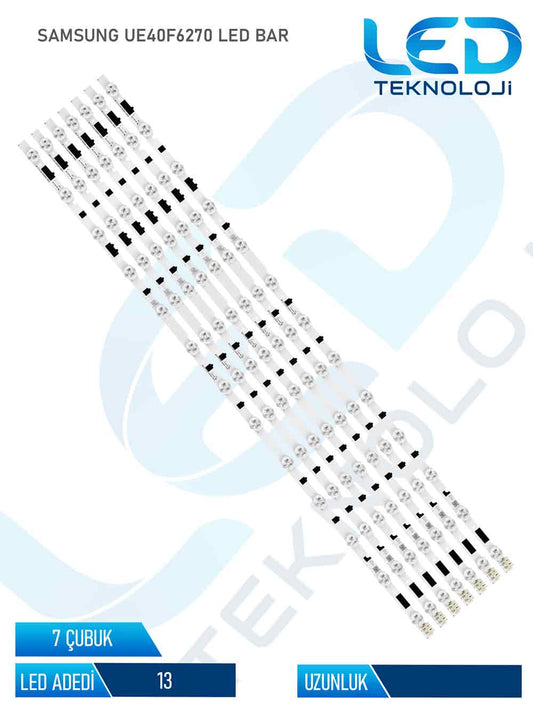 Samsung UE40F6270 Tv Led Bar 7 Parça 40 inc