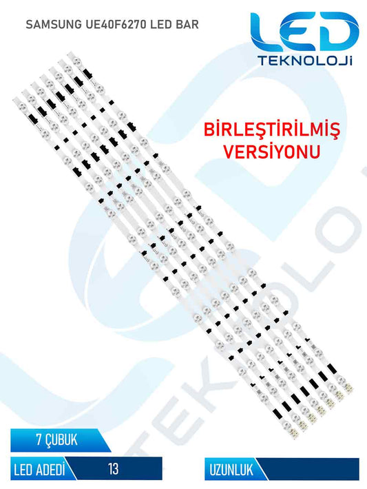 Samsung UE40F6270 Tv Led Bar 7 Parça 40 inc