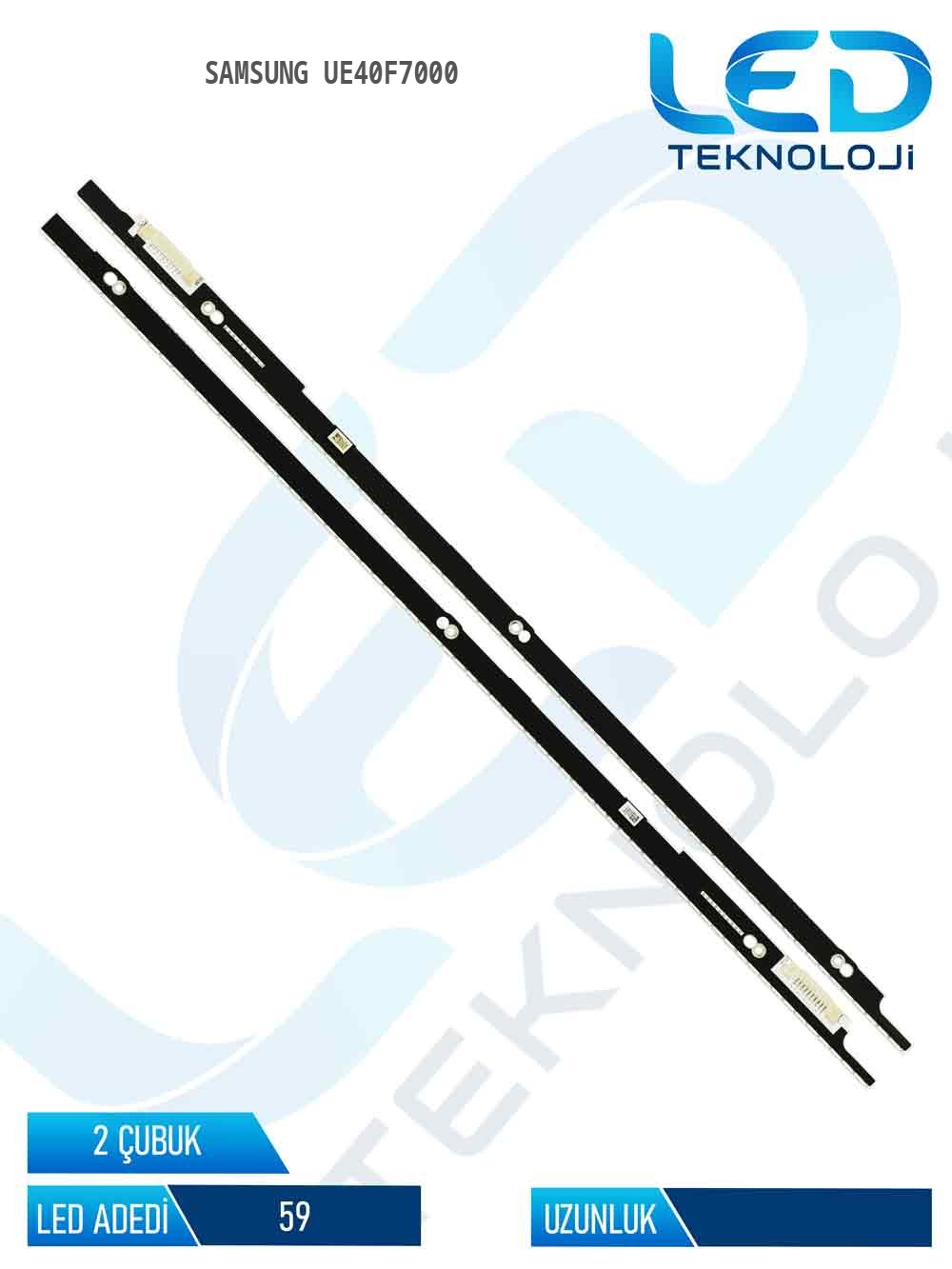 SAMSUNG UE40F7000 Tv Led Bar 2 Parca 40 inc