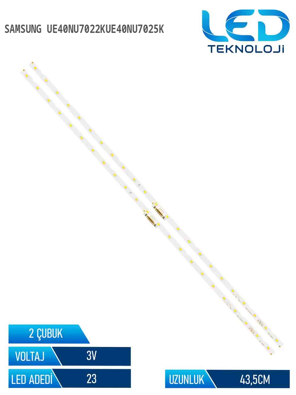 Samsung UE40NU7022KUE40NU7025K 40'' 2 Parça Tv Led Bar