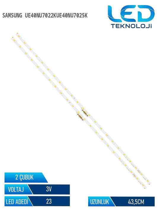 Samsung UE40NU7022KUE40NU7025K 40'' 2 Parça Tv Led Bar