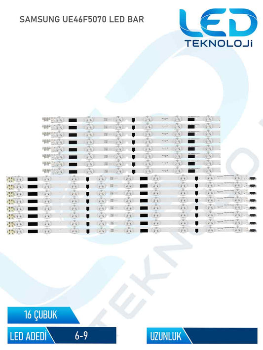 SAMSUNG UE46F5070 16 Parça 46 inc Tv Led Bar