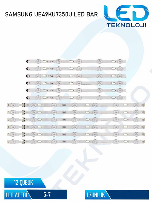 SAMSUNG-V6DU-490DCA Tv Led Bar 12 Parca 49 inc