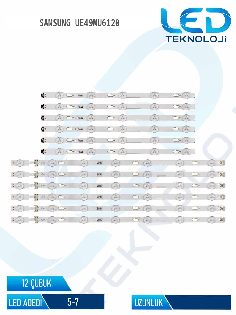 Samsung UE49MU6120 49'' 12 Parça Tv Led Bar