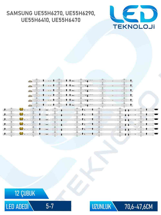 Samsung UE55H6270 12 Parça 55 inc Tv Led Bar