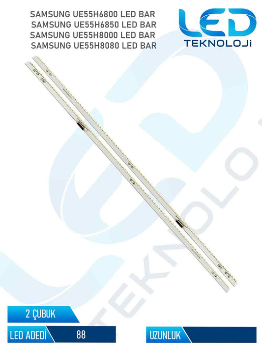 SAMSUNG UE55H6800 2 Parca 55 inc Tv Led Bar