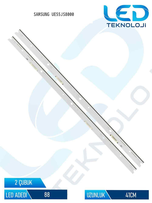 SAMSUNG UE55JS8000 2 Parca 55  inc Tv Led Bar