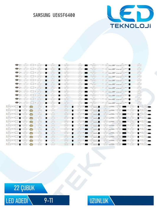 Samsung UE65F6400 65'' 22 Parça Tv Led Bar