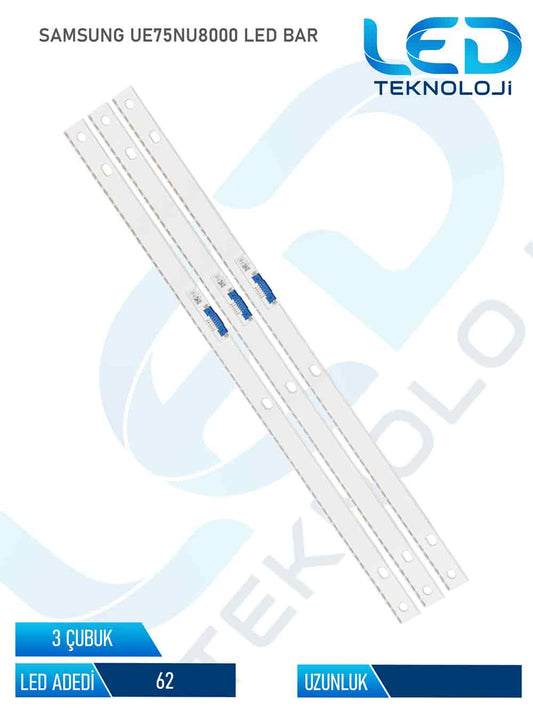 Samsung UE75NU8000 Tv Led Bar 4 Parça 75 inc