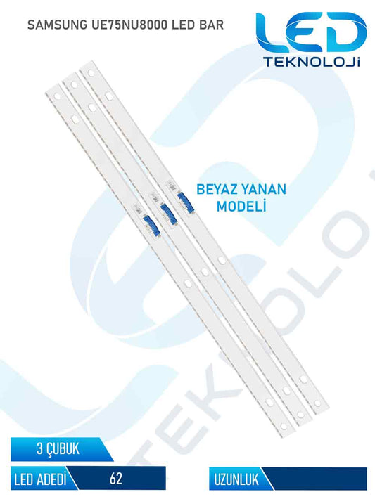 Samsung UE75NU8000 Tv Led Bar 4 Parça 75 inc