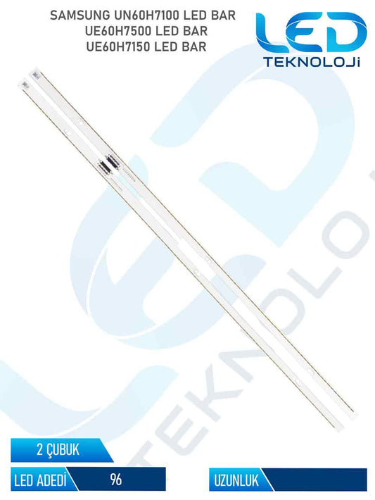 SAMSUNG UN60H7100 2 Parca 60 inc Tv Led Bar