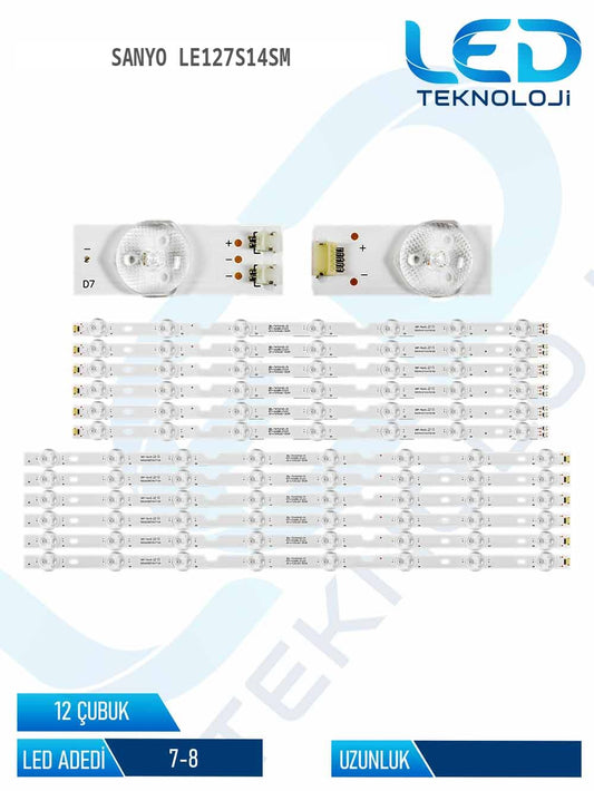 Sanyo LE127S14SM 50'' 12 Parça Tv Led Bar