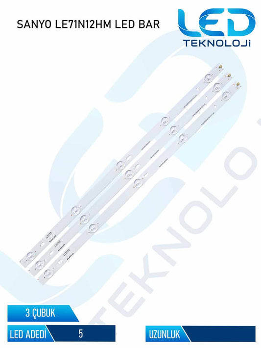 SANYO LE71N12HM Tv Led Bar 3 Parca 28 inc