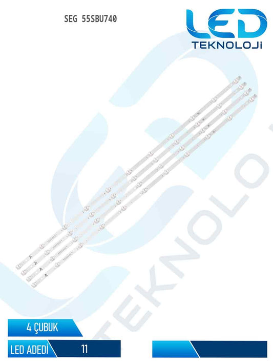 Seg 55SBU740 55'' 4 Parça Tv Led Bar