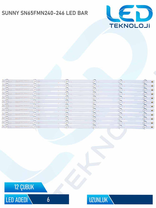 SUNNY SN65FMN240 Led Bar 12 Parca 65 inc