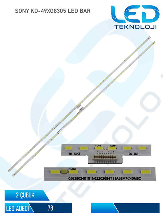 SONY KD-49XG8305 Led Bar 2 Parca 49 inc