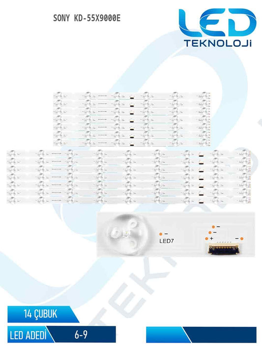 Sony KD-55X9000E 55'' 14 Parça Tv Led Bar