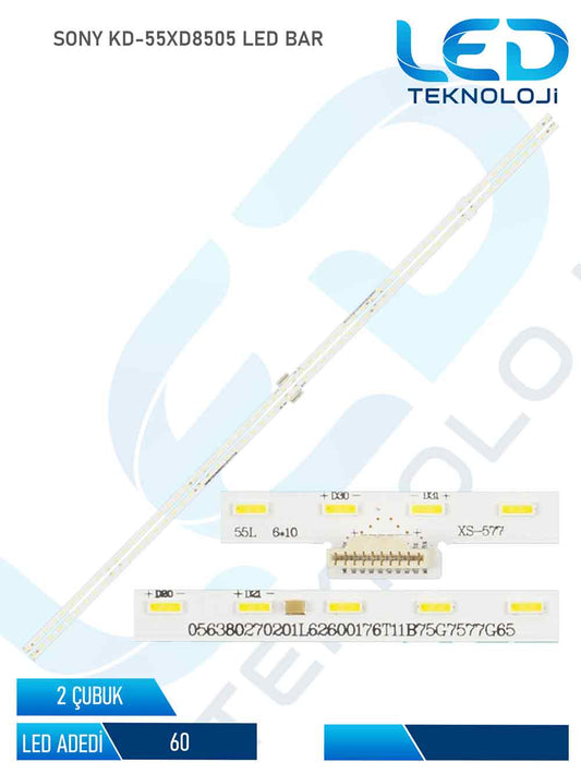 SONY KD-55XD8505 Led Bar 2 Parca 55 inc