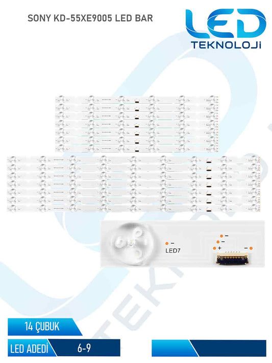 SONY KD-55XE9005 Led Bar 14 Parca 55 inc