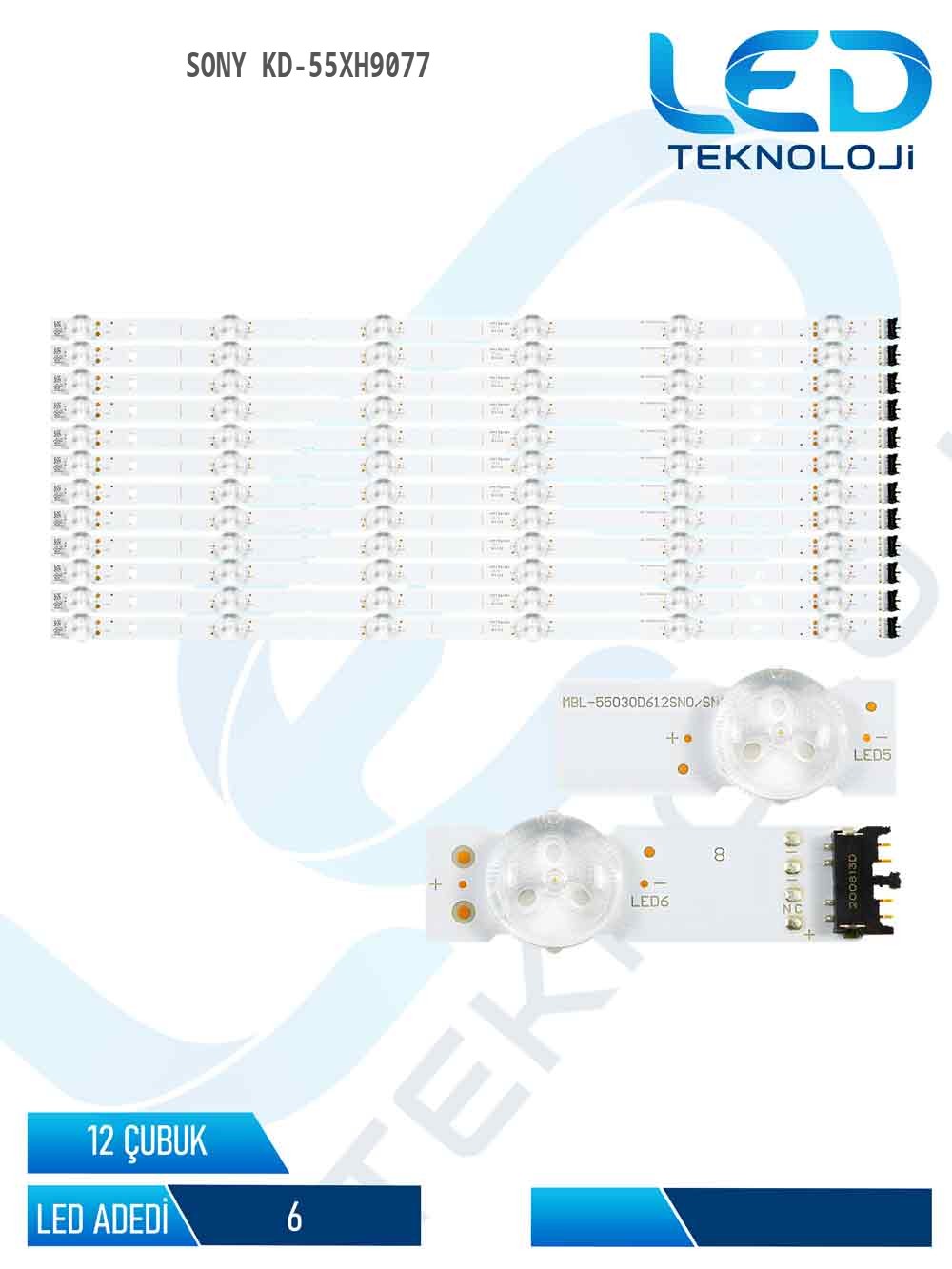 Sony KD-55XH9077 55'' 12 Parça Tv Led Bar