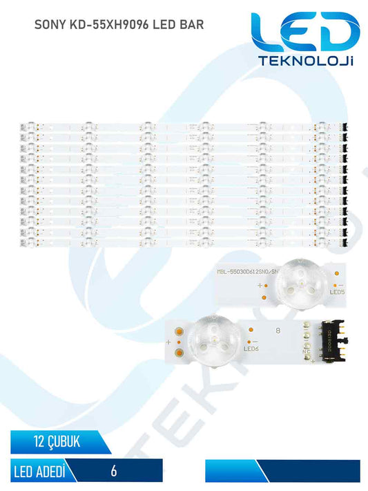 SONY KD-55XH9096 Led Bar 12 Parca 55 inc