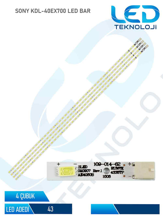 SONY KDL-40EX700 Led Bar 4 Parca 40 inc