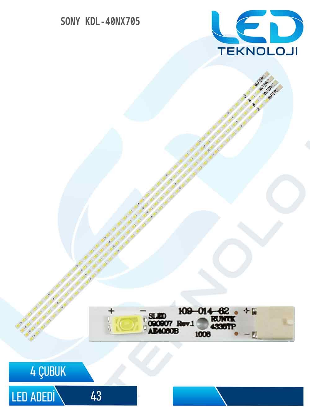 Sony KDL-40NX705 40'' 4 Parça Tv Led Bar