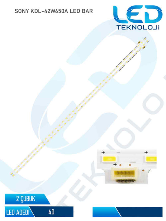 SONY KDL-42W655A Led Bar 2 Parca 42 inc