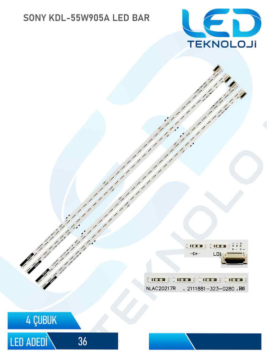 SONY KDL-55W905A Led Bar 4 Parca 55 inc