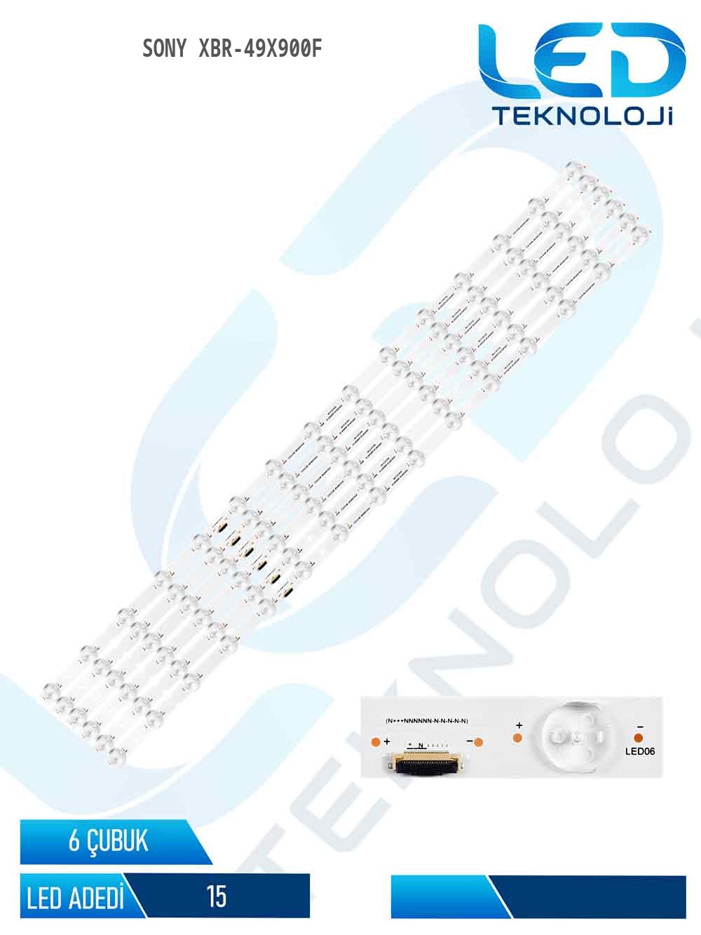 Sony XBR-49X900F 49'' 6 Parça Tv Led Bar