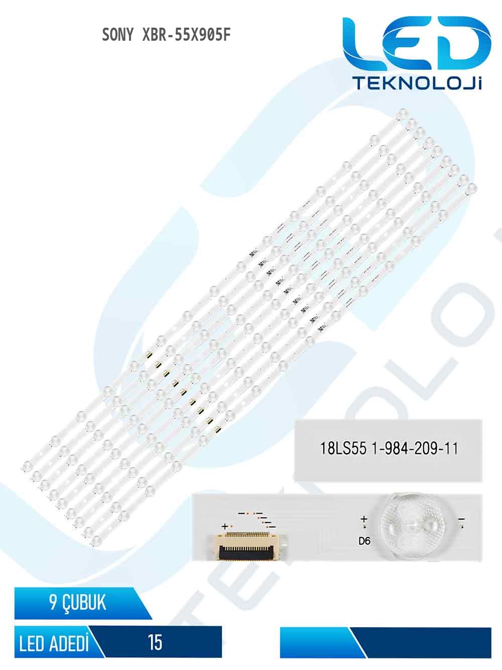 Sony XBR-55X905F 55'' 9 Parça Tv Led Bar