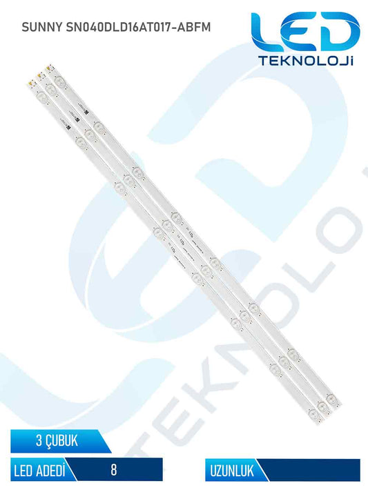 Sunny SN040DLD16AT017-ABFM 3 Parca 40 inc Tv Led Bar