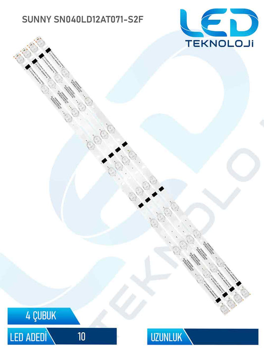 Sunny SN040LD12AT071-S2F 4 Parca 40 inc Tv Led Bar