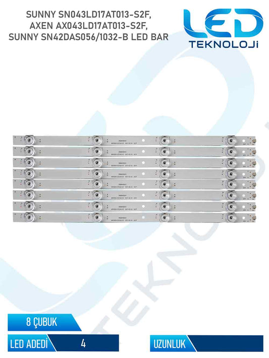 Sunny SN043LD17AT013-S2F Tv Led Bar 8 Parca 43 inc