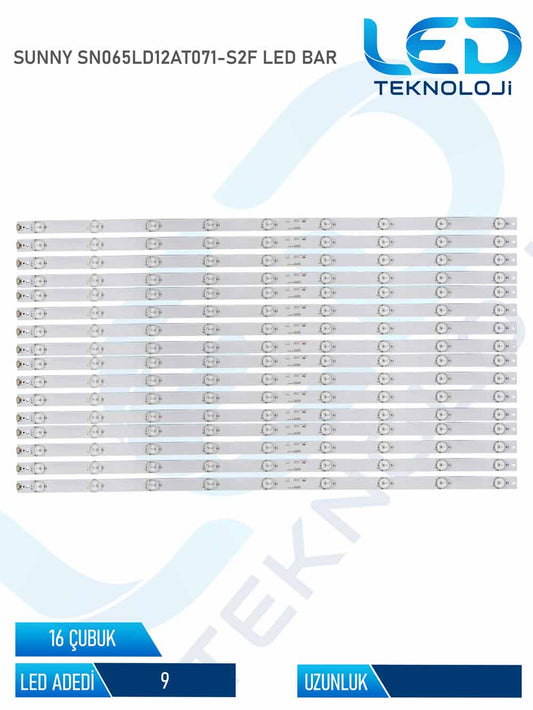 SUNNY SN065LD12AT071-S2F Led Bar 16 Parca 65 inc