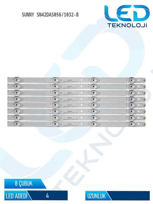 Sunny SN42DAS056/1032-B 43'' 8 Parça Tv Led Bar