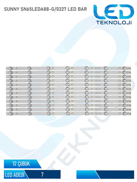 SUNNY SN65LEDA88-G/0227 Led Bar 12 Parca 65 inc