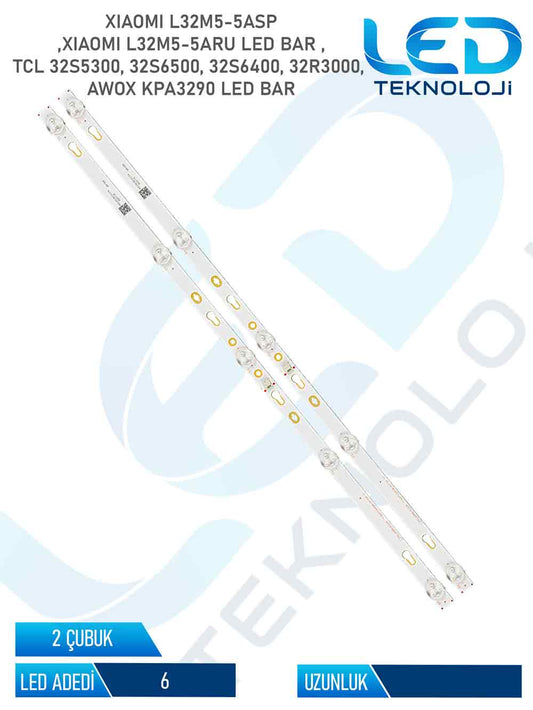 Awox KPA3290 Tv Led Bar 2 Parca 32 inc