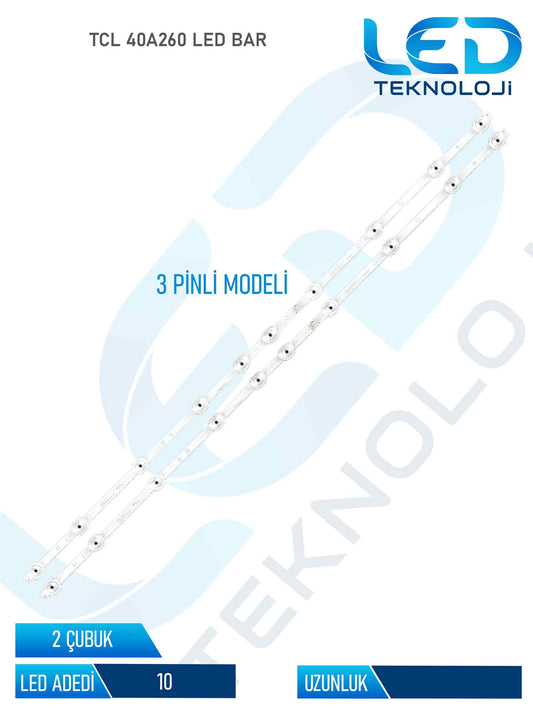 TCL 40A260 2 Parça 40 inc Tv Led Bar